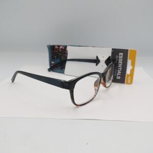 Essentials Misha Blu Reading Glasses +2.00 Strength with Case